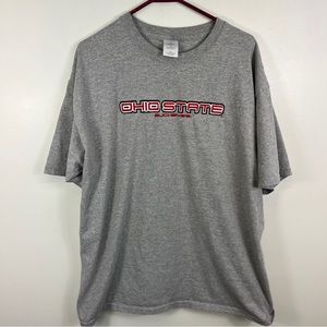 Ohio State Buckeyes TShirt NCAA Football Gray OSU Vtg Y2ks Embroidered Logo XL